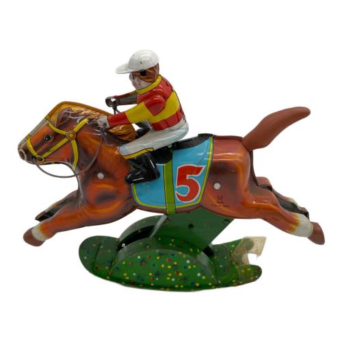 ぜんまいブリキ競馬おもちゃ