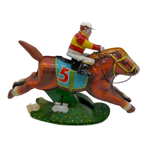 ぜんまいブリキ競馬おもちゃ