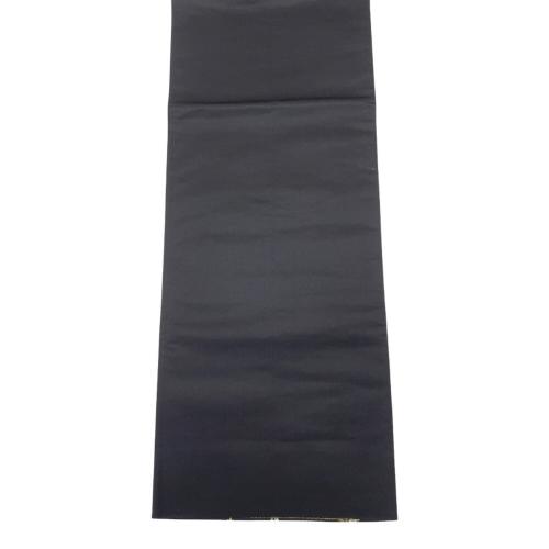 六通柄袋帯　むかしばなし　黒色　仕立て上がり　和装