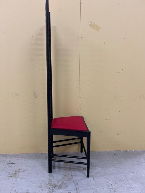 ヒルハウス ハイバックチェアー ブラック×レッド チャールズ・レニー・マッキントッシュ