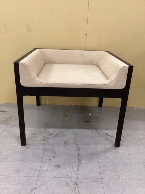 コントラストローチェア ベージュ×ブラック