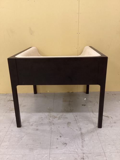 コントラストローチェア ベージュ×ブラック