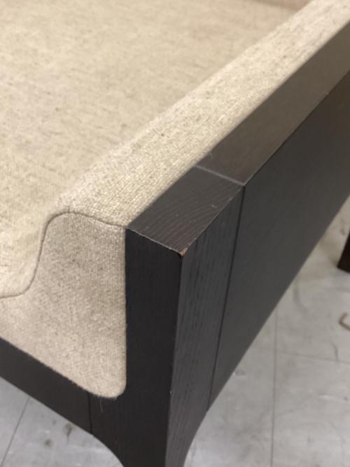 コントラストローチェア ベージュ×ブラック