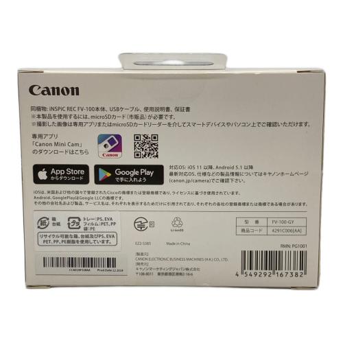 CANON (キヤノン) アクションカメラ FV-100-GY -