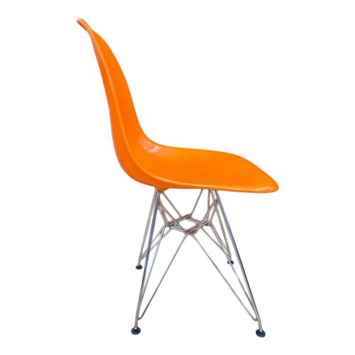 イームズ/Eamesシェルチェア ホワイト×オレンジ B 楽天市場】イームズ シェルチェア オレンジ イームズ チェア チェアー