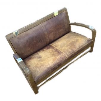 DOCKER SURF (ドッカ―サーフ) 2人掛けソファー ブラウン 2人掛け 総革