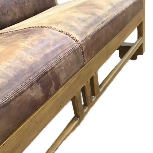 DOCKER SURF (ドッカ―サーフ) 2人掛けソファー ブラウン 2人掛け 総革