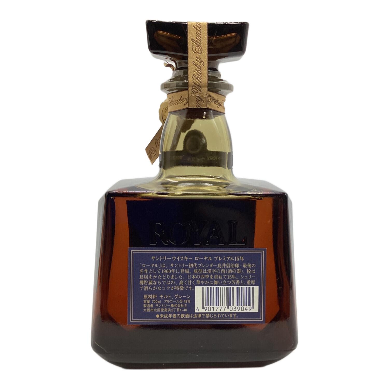 サントリー ローヤルプレミアム15年 ウイスキー 未開封 楽天市場】終売品【東京都在住限定】 サントリーローヤル 15年