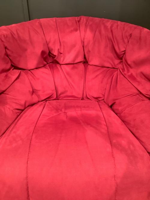 ligne roset (リーンロゼ) 1人掛けソファー オットマン・メンテナスセット付 パープル ブリガンタン