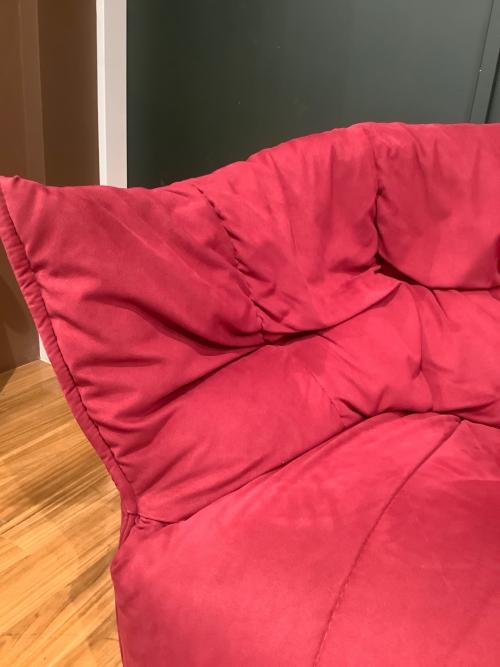 ligne roset (リーンロゼ) 1人掛けソファー オットマン・メンテナスセット付 パープル ブリガンタン