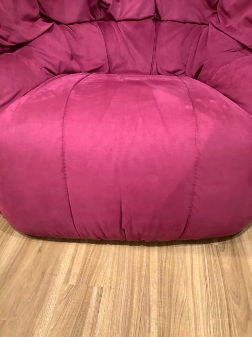 ligne roset (リーンロゼ) 1人掛けソファー オットマン・メンテナスセット付 パープル ブリガンタン