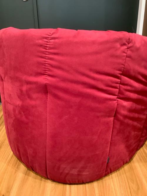 ligne roset (リーンロゼ) 1人掛けソファー オットマン・メンテナスセット付 パープル ブリガンタン