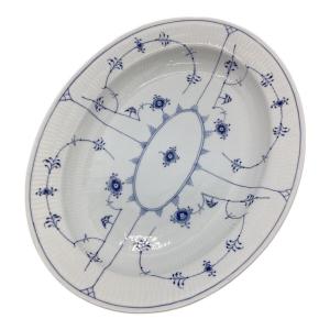 ROYAL COPENHAGEN (ロイヤル・コペンハーゲン) オーバルプレート 375 USED オーバルディッシュ ブルーフルーテッド・ハーフレース