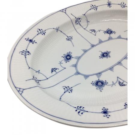 ロイヤルコペンハーゲン　フルーテッド ハーフレース　オーバルディッシュ　未使用 ROYAL COPENHAGEN (ロイヤル・コペンハーゲン) オーバルプレート 375
