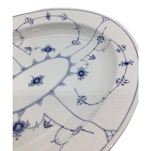 ROYAL COPENHAGEN (ロイヤル・コペンハーゲン) オーバルプレート 375 USED オーバルディッシュ ブルーフルーテッド・ハーフレース