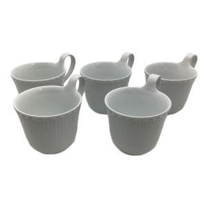 ROYAL COPENHAGEN (ロイヤル・コペンハーゲン) ティーカップセット 096 ホワイトフルーテッド・ハーフレース