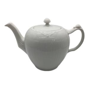 ROYAL COPENHAGEN (ロイヤル・コペンハーゲン) ティーポット 143 USED ホワイトフルーテッド・ハーフレース