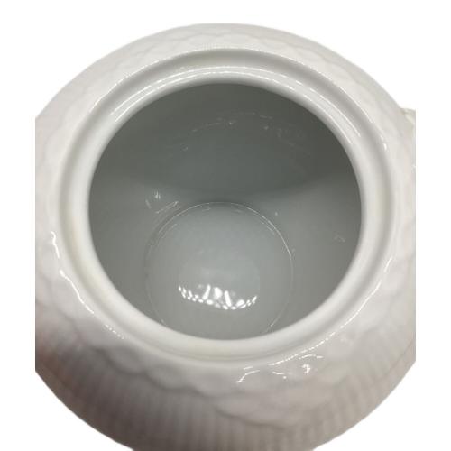 ROYAL COPENHAGEN (ロイヤル・コペンハーゲン) ティーポット 143 USED ホワイトフルーテッド・ハーフレース