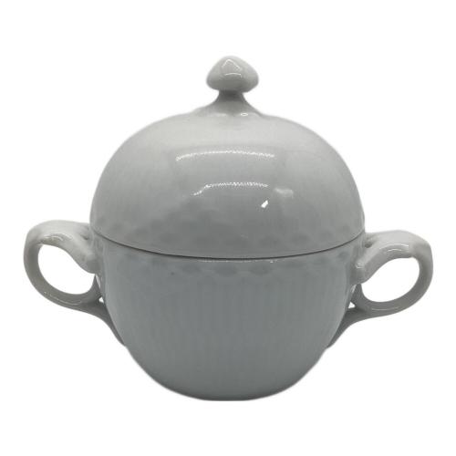 ROYAL COPENHAGEN (ロイヤル・コペンハーゲン) シュガーポット 161 USED ホワイトフルーテッド・ハーフレース