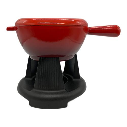 LE CREUSET (ルクルーゼ) フォンデュ鍋 レッド