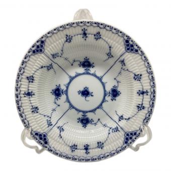 ROYAL COPENHAGEN (ロイヤル・コペンハーゲン) ディーププレート 604  21cm 底ヨゴレ有 ブルーフルーテッド・ハーフレース