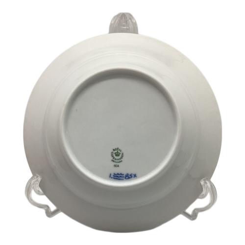ROYAL COPENHAGEN (ロイヤル・コペンハーゲン) ディーププレート 604  21cm 底ヨゴレ有 ブルーフルーテッド・ハーフレース