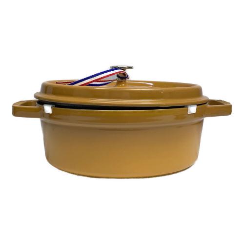 Staub (ストウブ) 鍋 SIZE 27cm マスタード ココット・オーバル
