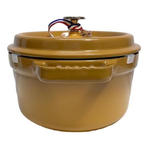 Staub (ストウブ) 鍋 SIZE 27cm マスタード ココット・オーバル