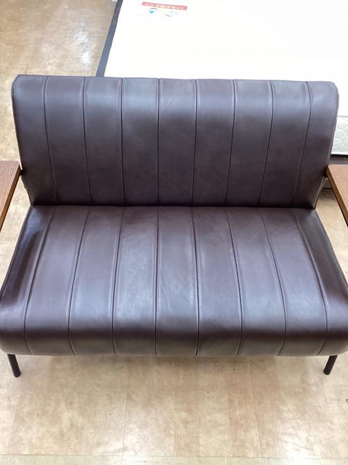 ニトリ 2人掛けソファー ブラウン