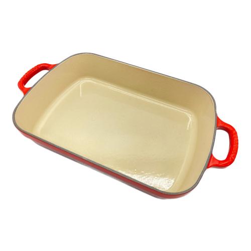 LE CREUSET (ルクルーゼ) 両手鍋 USED 29 ココット・レクタンギュラー