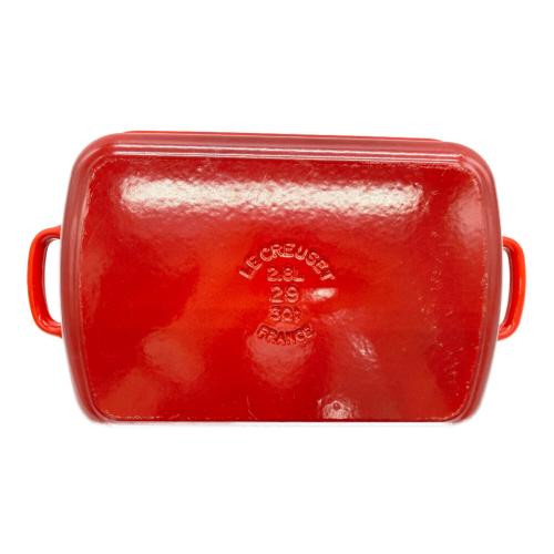 LE CREUSET (ルクルーゼ) 両手鍋 USED 29 ココット・レクタンギュラー