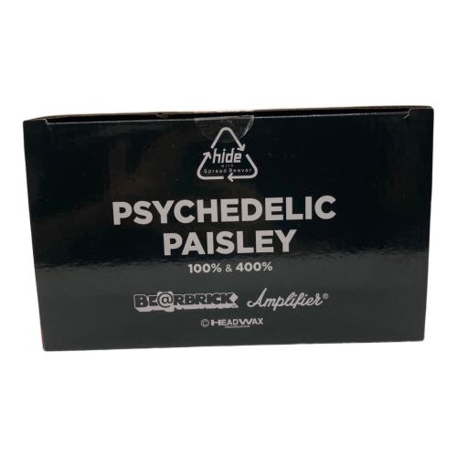 MEDICOM TOY(メディコムトイ)　BE@RBRICK PSYCHEDELIC PAISLEY 100% & 400％　X JAPAN hide フィギュア