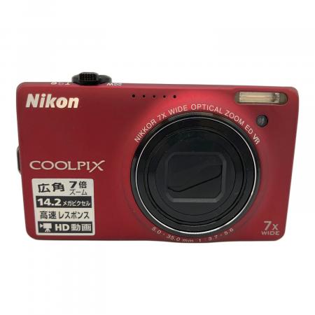 Nikon (ニコン) コンパクトデジタルカメラ COOLPIX S6000 レッド