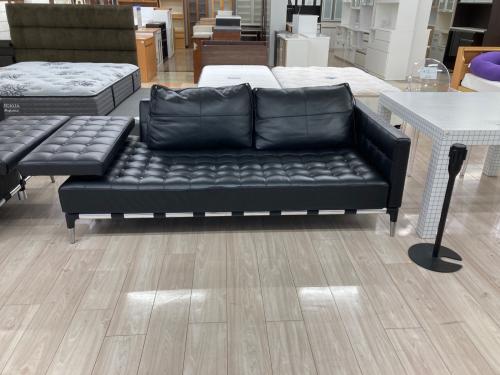 CASSINA (カッシーナ) 2人掛ワイドけソファー 241-31 左ホリゾンタル 右ナロウアーム ブラック PRIVE