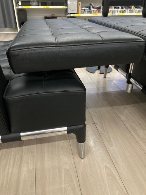 CASSINA (カッシーナ) 2人掛ワイドけソファー 241-31 左ホリゾンタル 右ナロウアーム ブラック PRIVE
