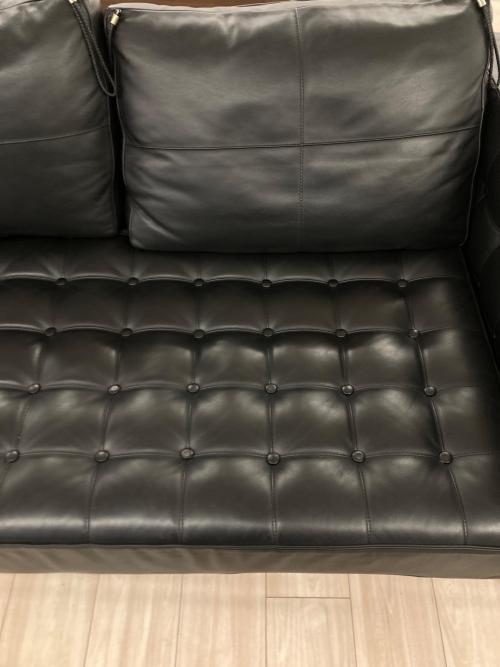 CASSINA (カッシーナ) 2人掛ワイドけソファー 241-31 左ホリゾンタル 右ナロウアーム ブラック PRIVE