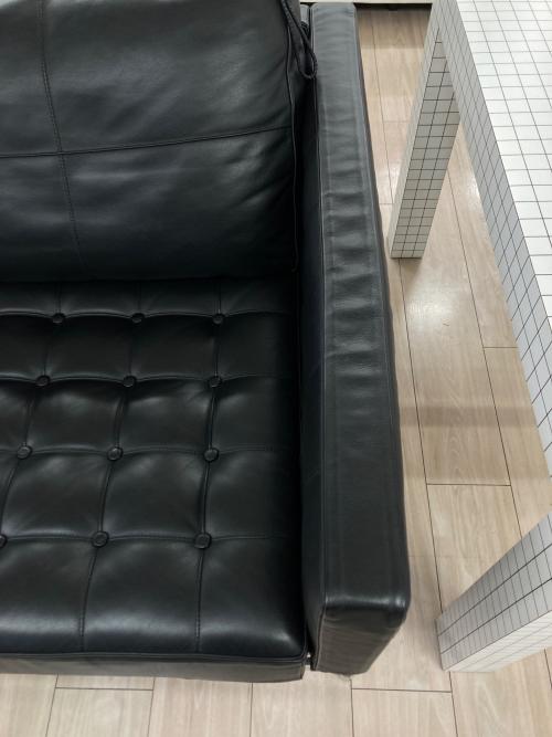 CASSINA (カッシーナ) 2人掛ワイドけソファー 241-31 左ホリゾンタル 右ナロウアーム ブラック PRIVE