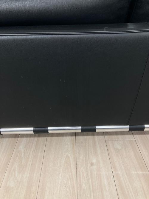 CASSINA (カッシーナ) 2人掛けワイドソファー 241-32 右ホリゾンタル 左ナロウアーム ブラック PRIVE