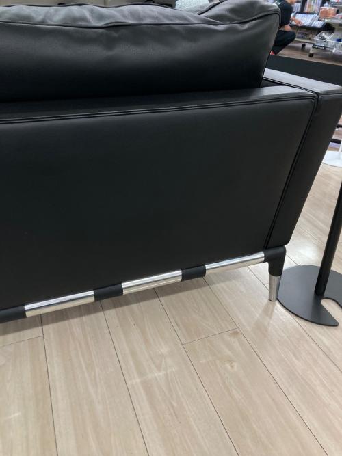 CASSINA (カッシーナ) 2人掛けワイドソファー 241-32 右ホリゾンタル 左ナロウアーム ブラック PRIVE