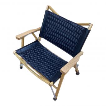 Kermit chair (カーミットチェア) アウトドアチェア DIA JACKET,ヒジラク,ノビタブラック付 ブラック カーミットチェアワイドカスタム(オーク)
