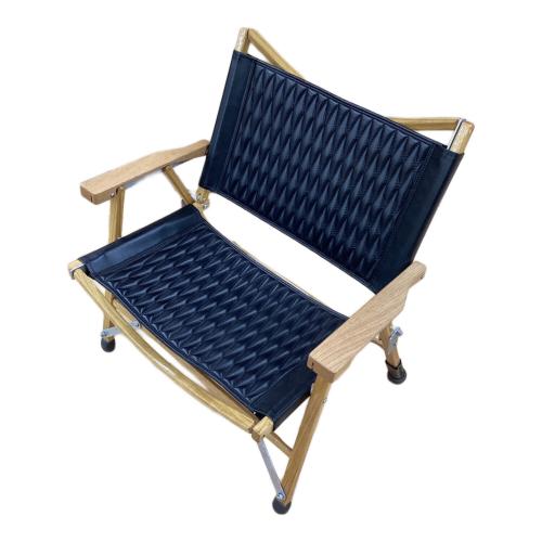 Kermit chair (カーミットチェア) アウトドアチェア DIA JACKET,ヒジラク,ノビタブラック付 ブラック カーミットチェアワイドカスタム(オーク)