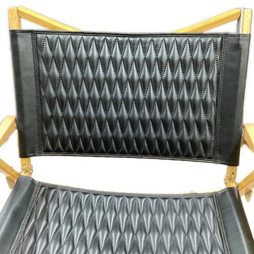 Kermit chair (カーミットチェア) アウトドアチェア DIA JACKET,ヒジラク,ノビタブラック付 ブラック カーミットチェアワイドカスタム(オーク)