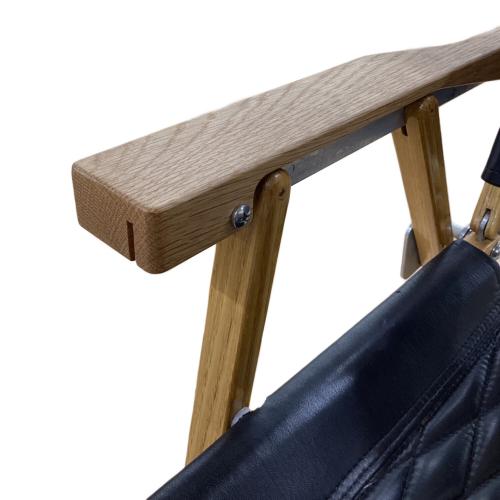 Kermit chair (カーミットチェア) アウトドアチェア DIA JACKET,ヒジラク,ノビタブラック付 ブラック カーミットチェアワイドカスタム(オーク)