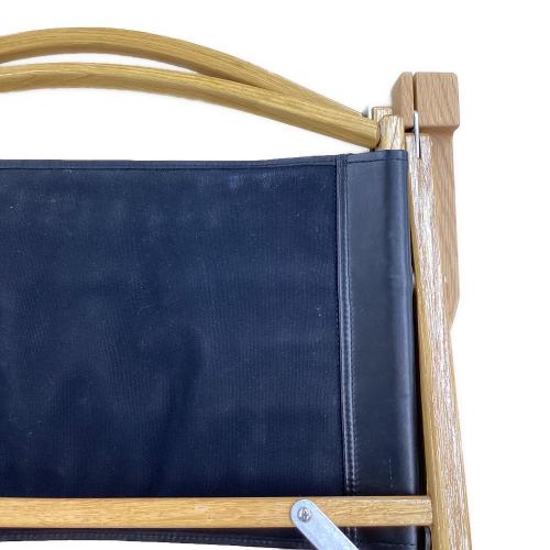 Kermit chair (カーミットチェア) アウトドアチェア DIA JACKET,ヒジラク,ノビタブラック付 ブラック カーミットチェアワイドカスタム(オーク)