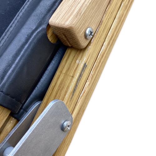 Kermit chair (カーミットチェア) アウトドアチェア DIA JACKET,ヒジラク,ノビタブラック付 ブラック カーミットチェアワイドカスタム(オーク)