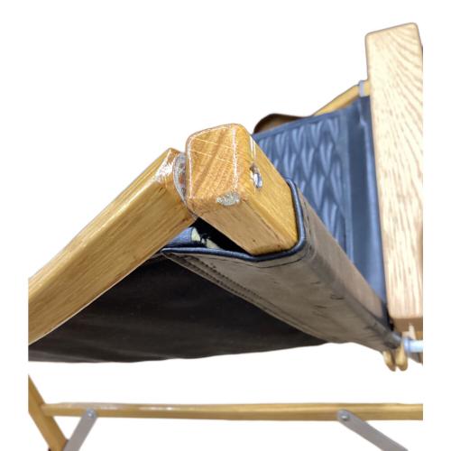 Kermit chair (カーミットチェア) アウトドアチェア DIA JACKET,ヒジラク,ノビタブラック付 ブラック カーミットチェアワイドカスタム(オーク)