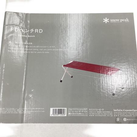 Snow peak (スノーピーク) アウトドアチェア LV-071RD レッド FDベンチ