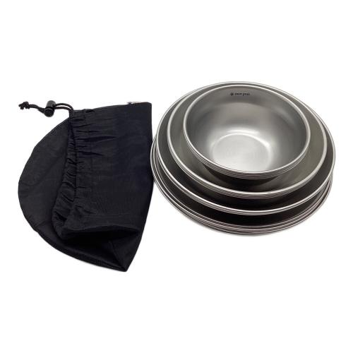 Snow peak (スノーピーク) アウトドア食器 TW-021F テーブルウェアセット L ファミリー