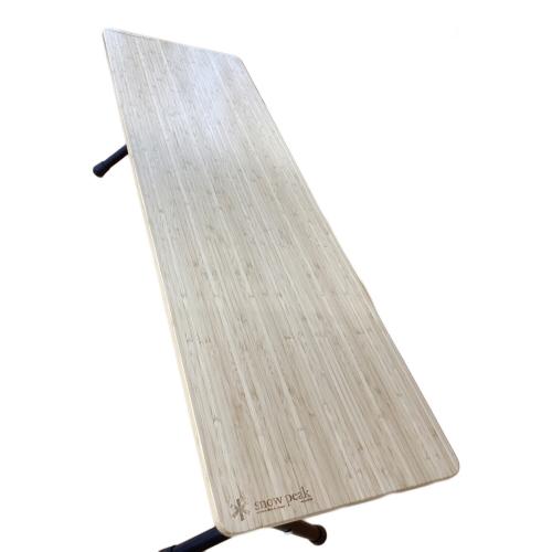 Snow peak (スノーピーク) アウトドアテーブル LV-066TL フォールディングシェルフロング Light Bamboo