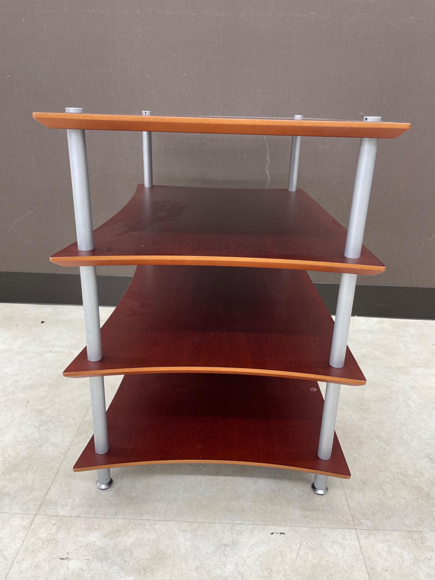 クアドラスパイアオーディオラック 4段 ダークブラウン クアドラスパイアオーディオラック 4段 ダークブラウン